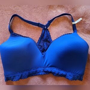 Aerie Blue Lace Trim Bra